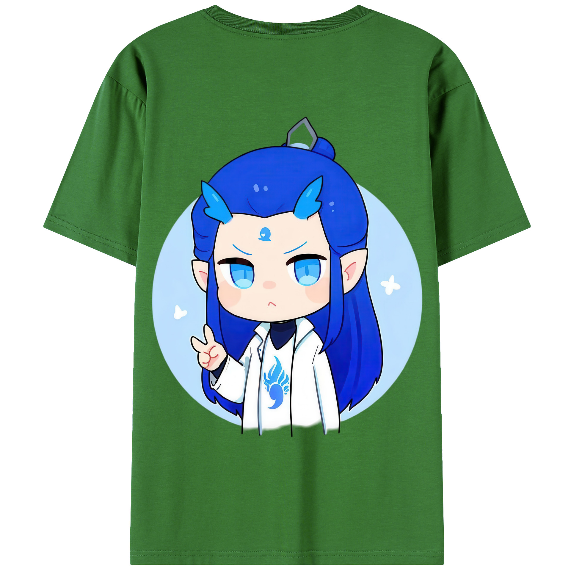（画像用） Ne Zha 2 ナタ 魔童の大暴れ レディース半袖Tシャツ(バックプリント)